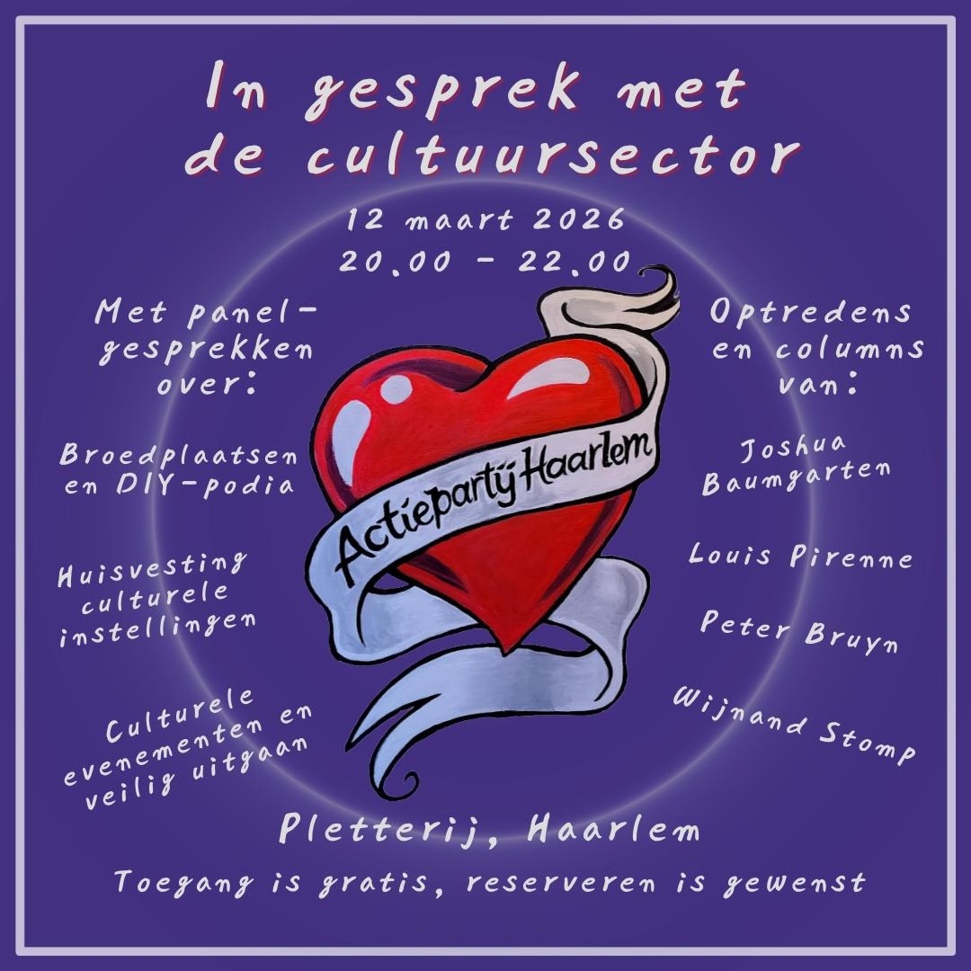 Actiepartij in gesprek met de cultuursector